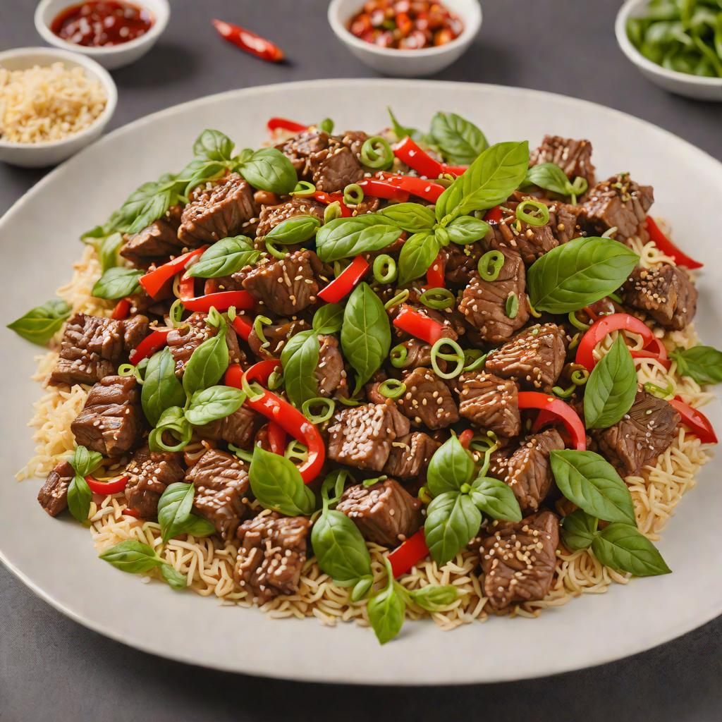 Quick Thai-Style Beef Stir Fry with Basil and Chili