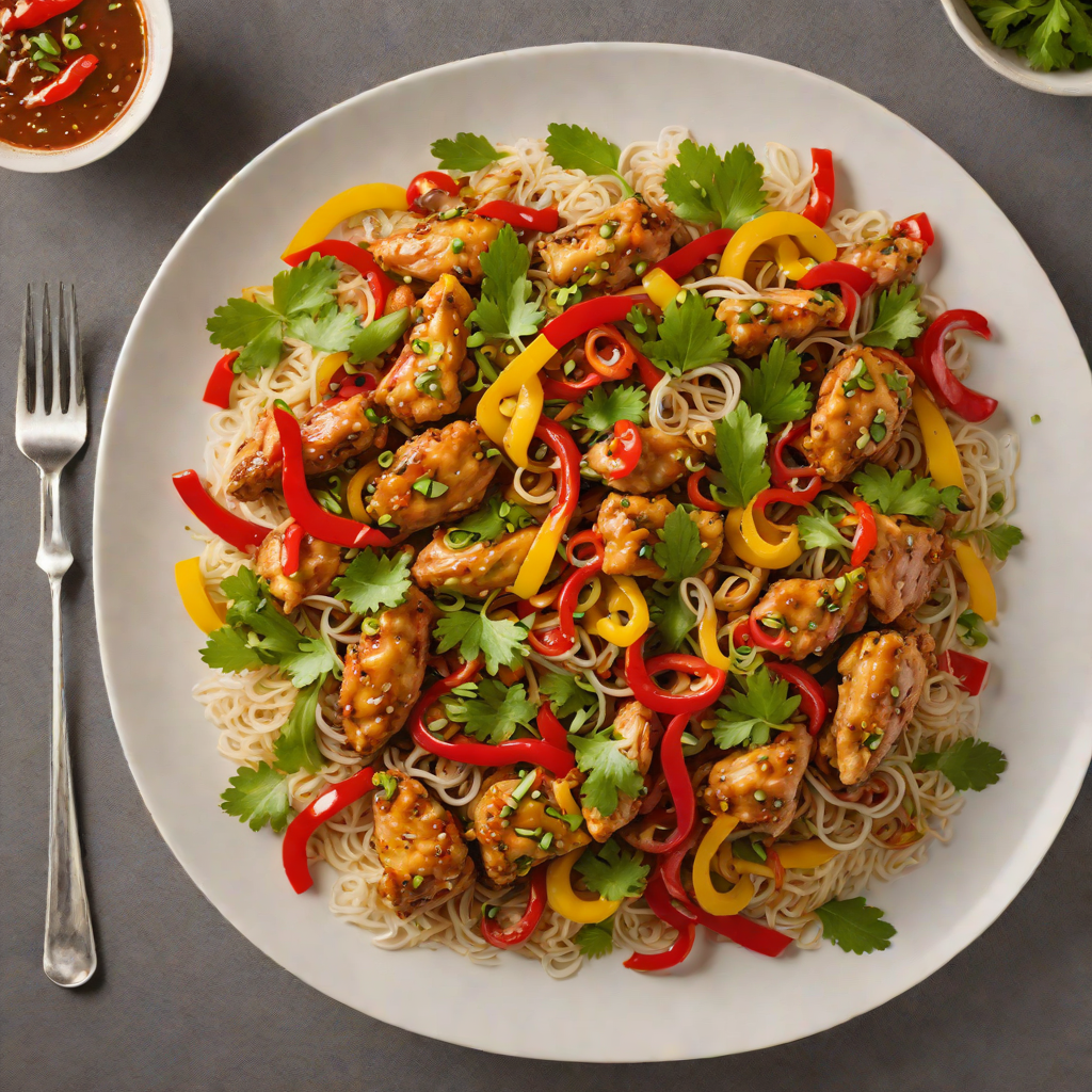 Stir-Fried Lemongrass Chicken with Peppers