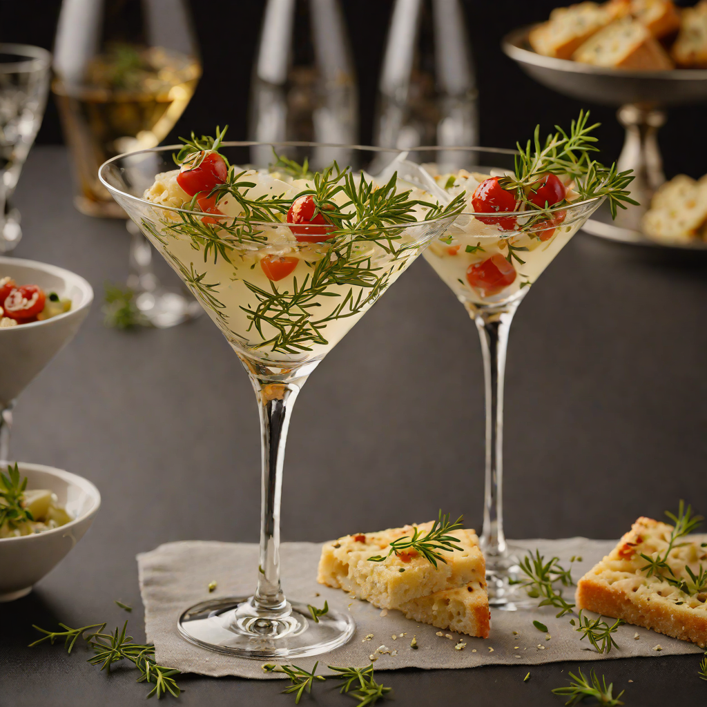Martini-Inspired Italian Herb Focaccia