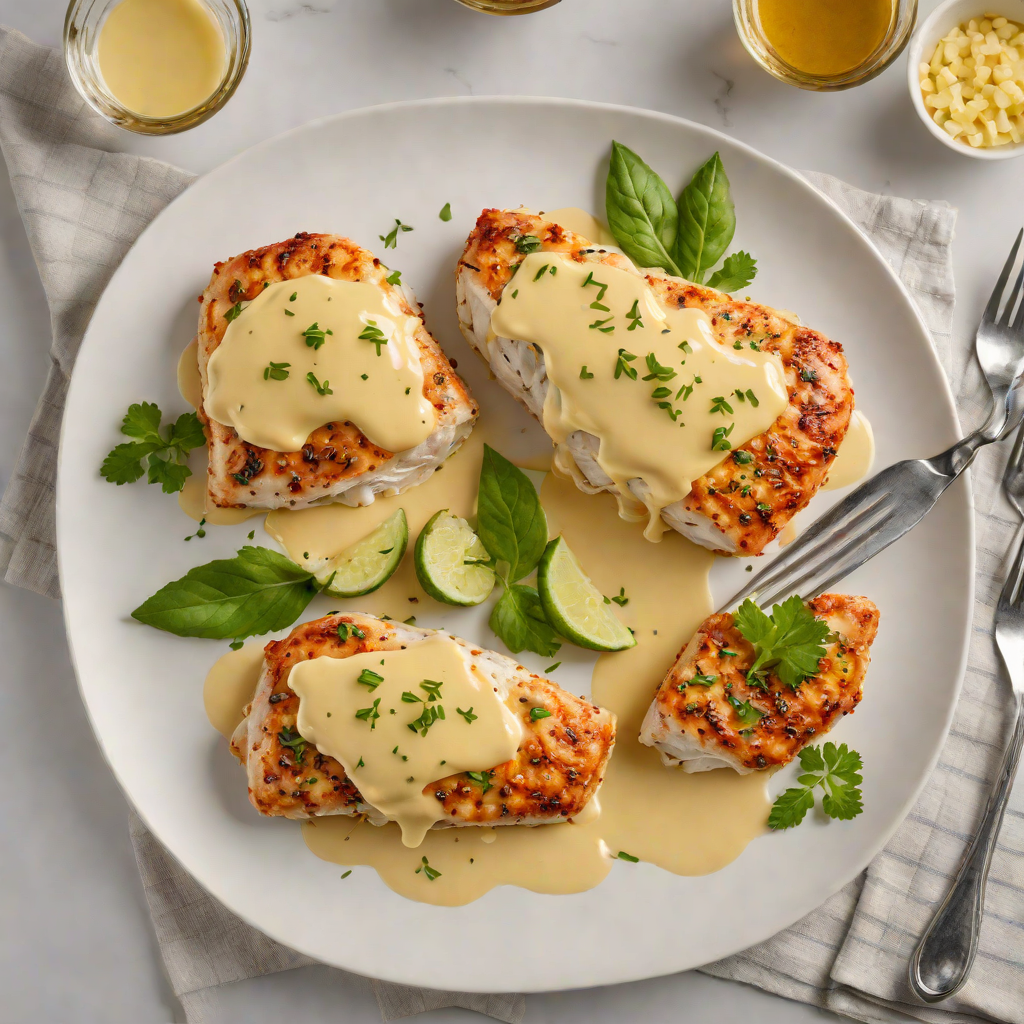 Cheese-Stuffed Chicken Breast with Garlic Butter