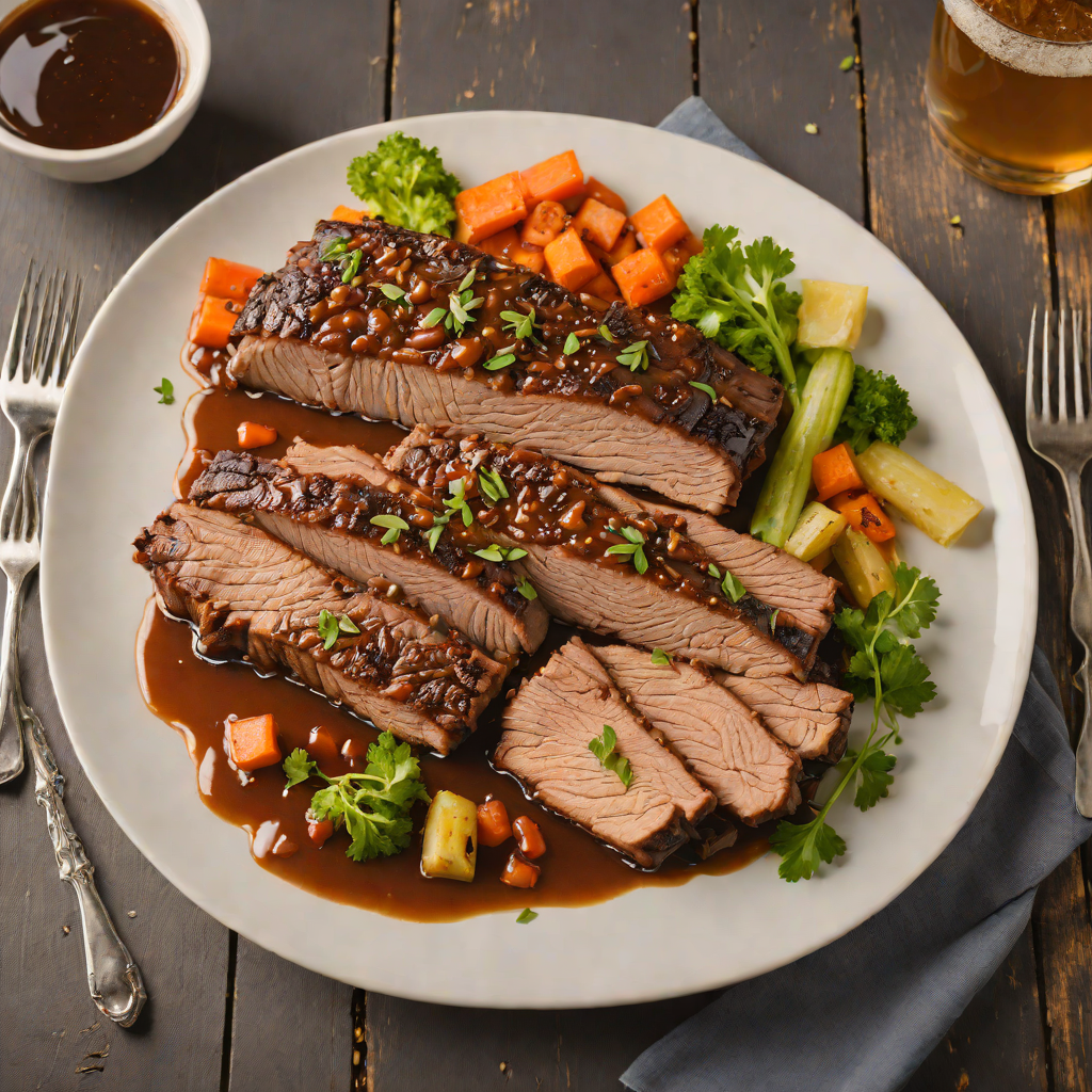 Michigan Honey Ale Beer-Braised Brisket