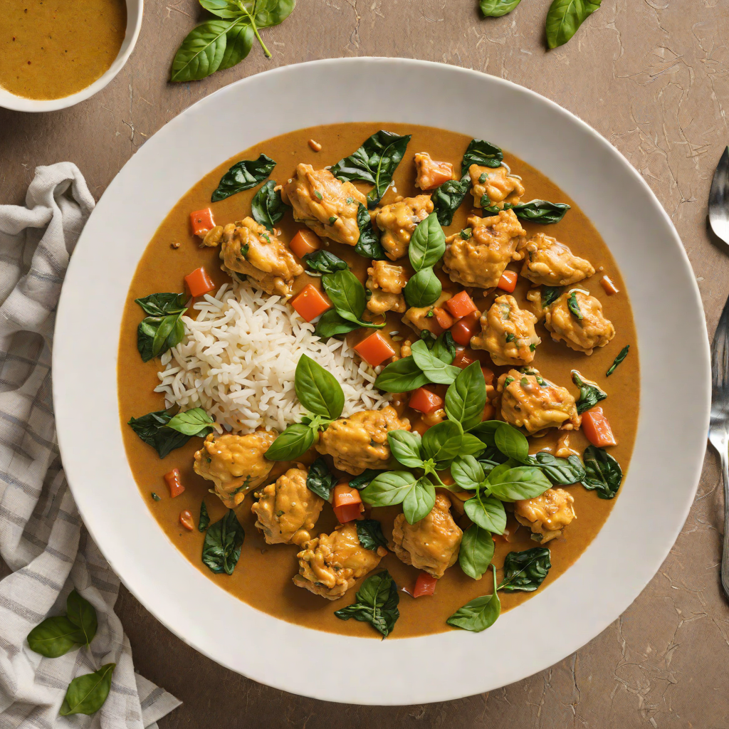 Pressure Cooker Chicken Curry with Coconut and Spinach
