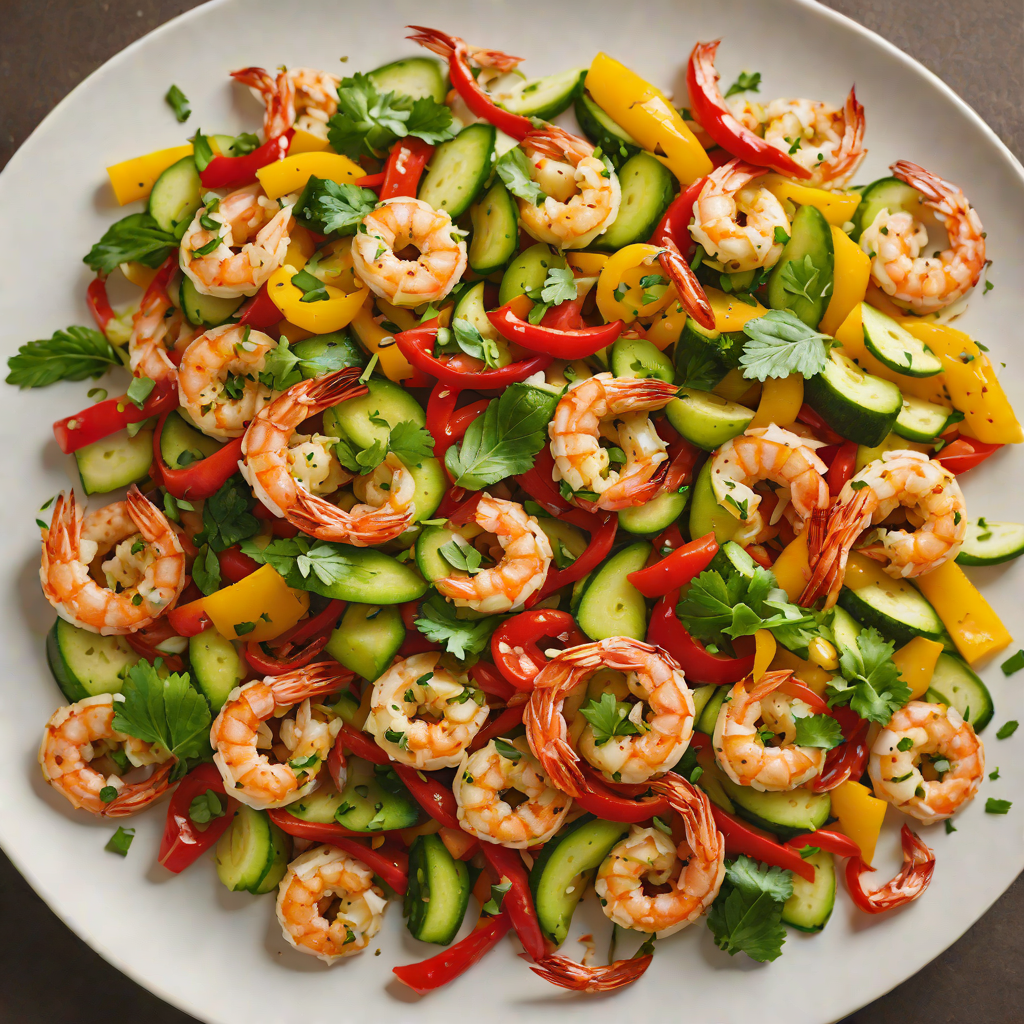 Spiced Shrimp Stir-Fry with Bell Peppers and Zucchini