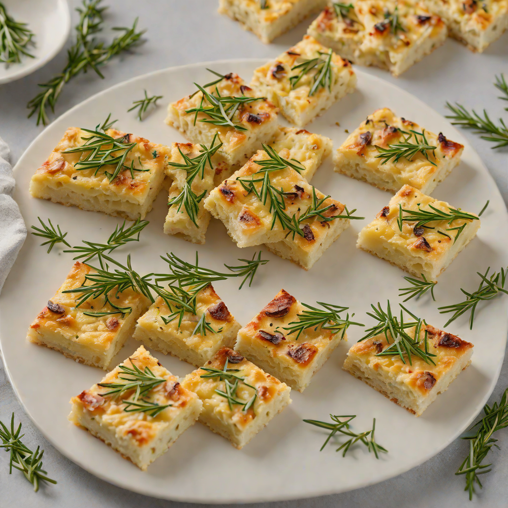Rosemary Sea Salt Focaccia Squares