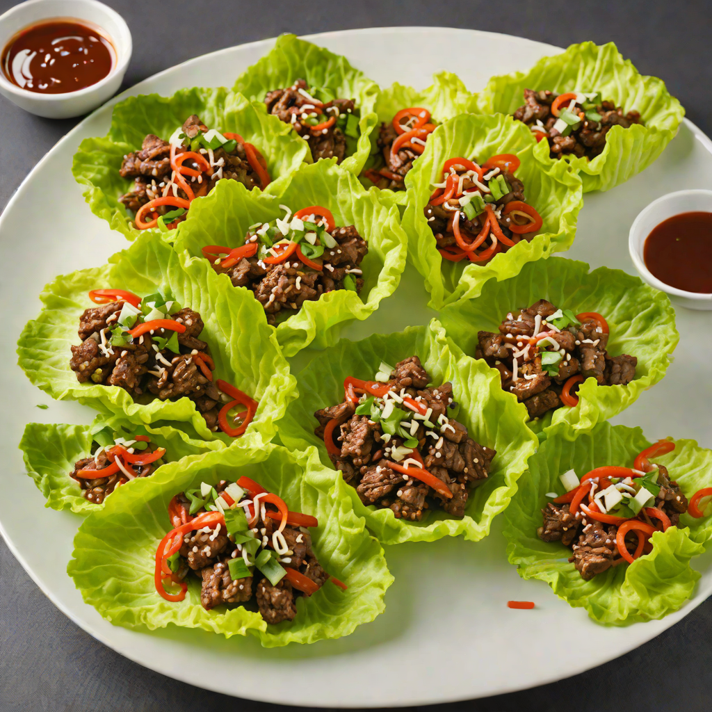 Spicy Korean-Inspired BBQ Beef Lettuce Wraps