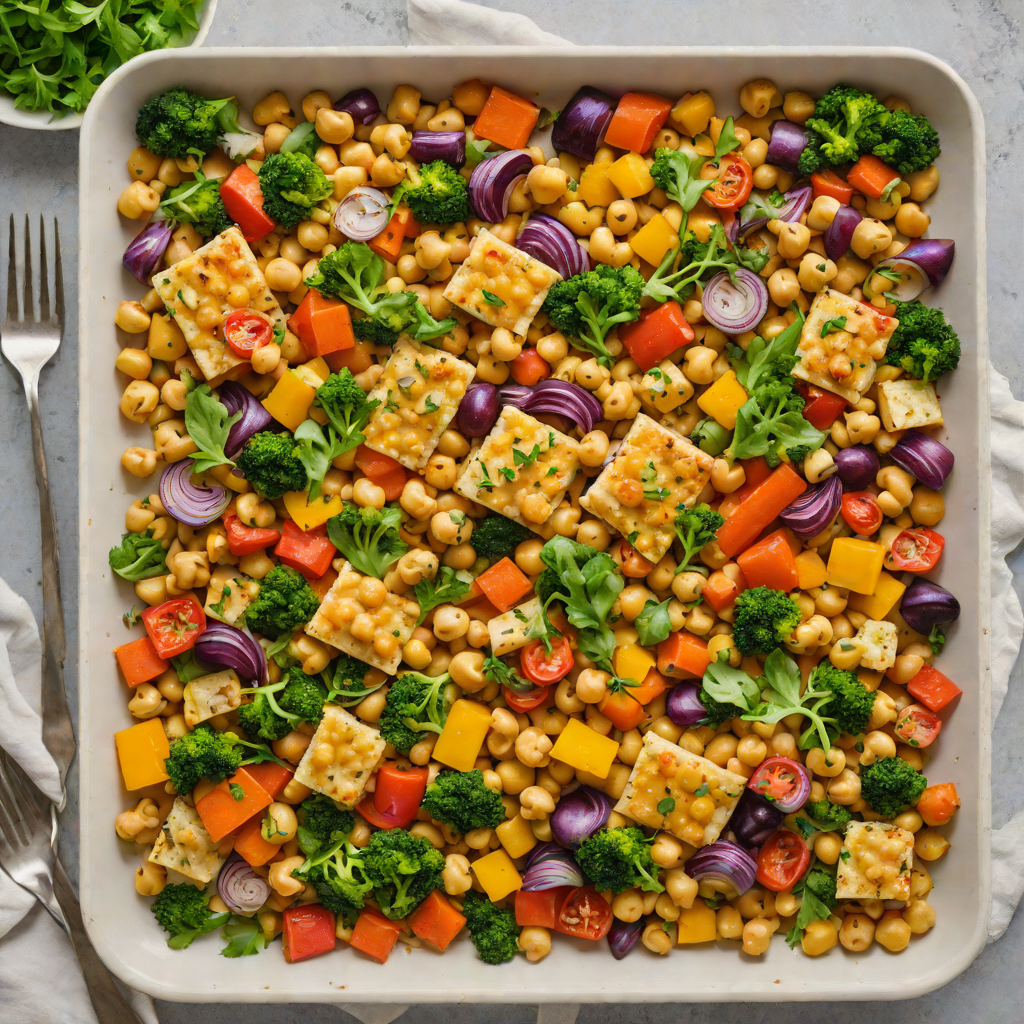 Oven-Roasted Vegetable and Chickpea Sheet Pan Dinner