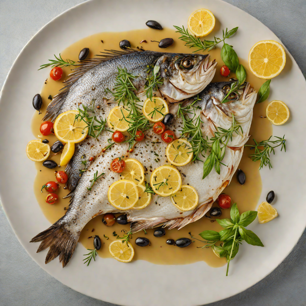 Grilled Mediterranean Sea Bream with Istrian Olive Oil and Herbs