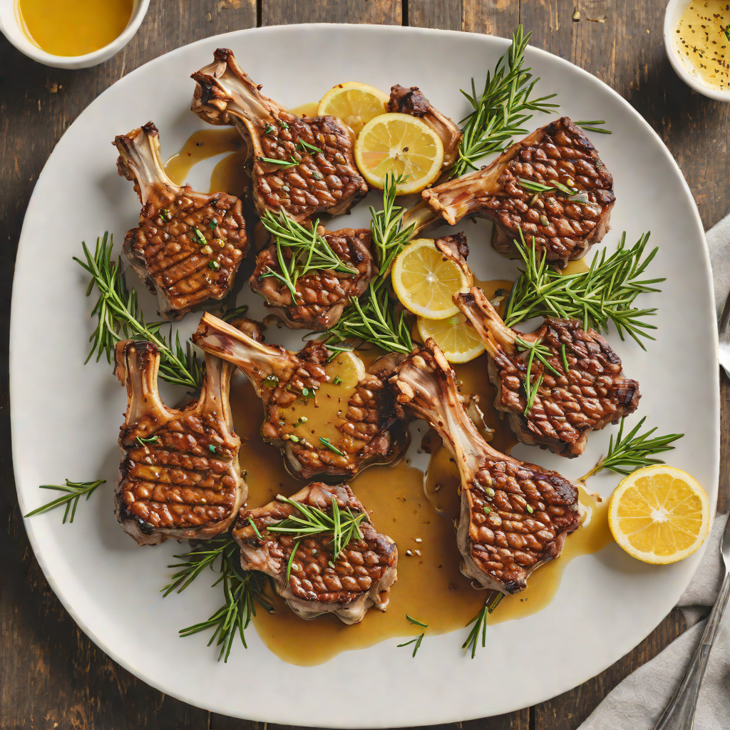 Pan-Seared Istrian Lamb Chops with Rosemary and Garlic Butter