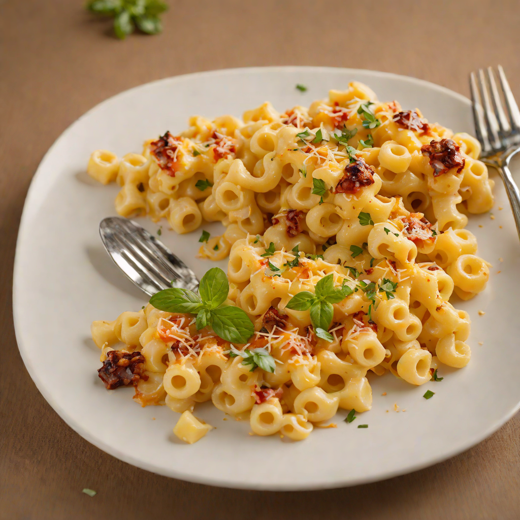 Half-and-Half Baked Macaroni with Sharp Cheddar