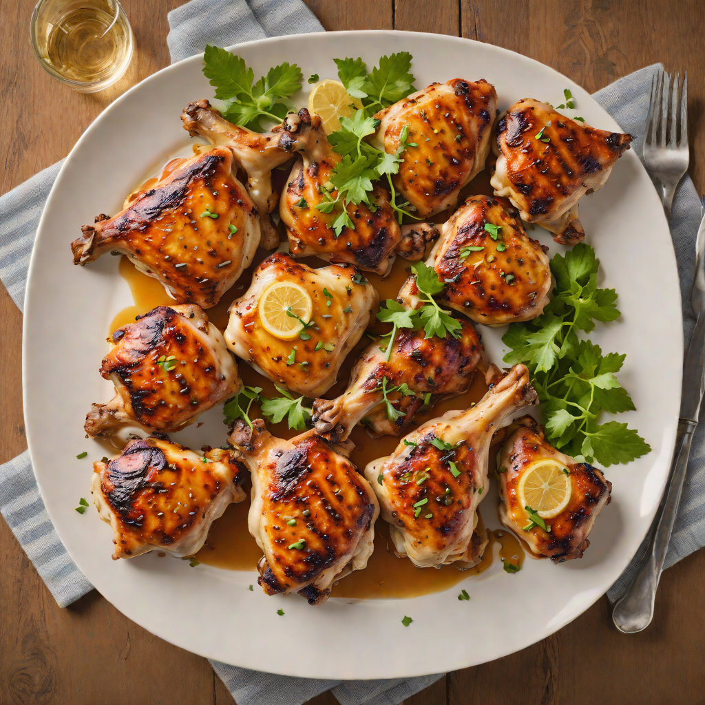 Grilled Half-Pint Beer Brined Chicken Thighs