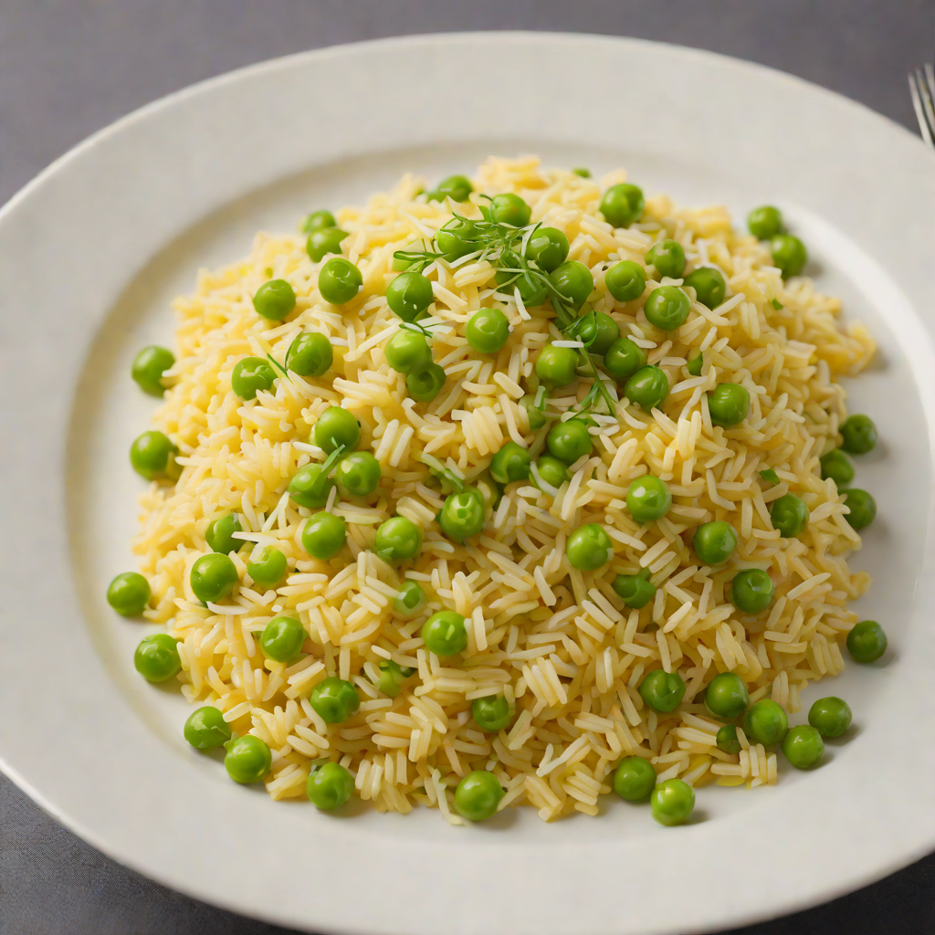 Saffron-Infused Risotto with Parmesan and Peas