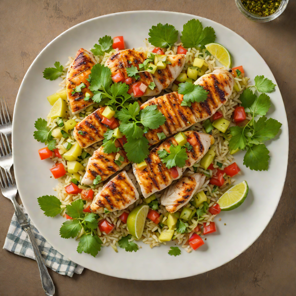 Pan-Seared Chicken with Tropical Cilantro-Lime Salsa