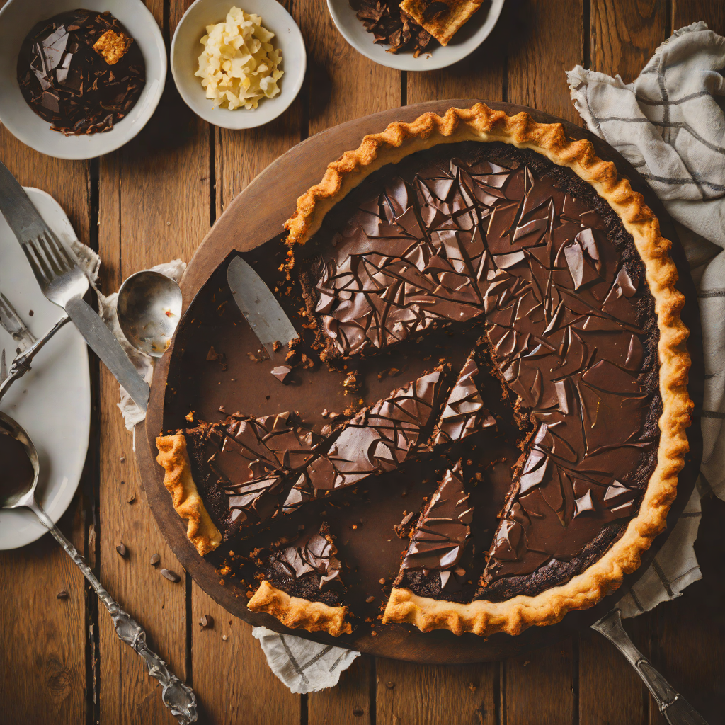 Homestyle Chocolate Chess Pie with Buttery Crust