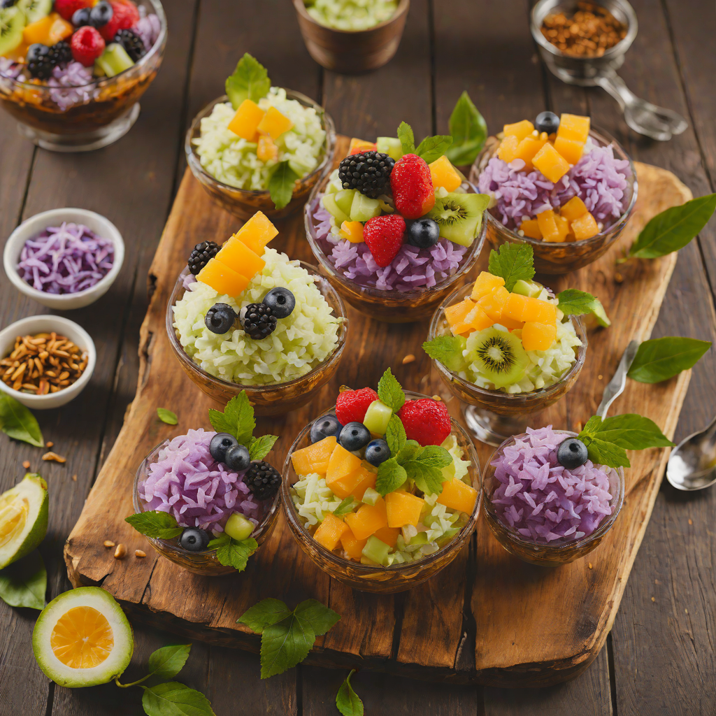 Halo-Halo Inspired Filipino Fruit and Shaved Ice Dessert
