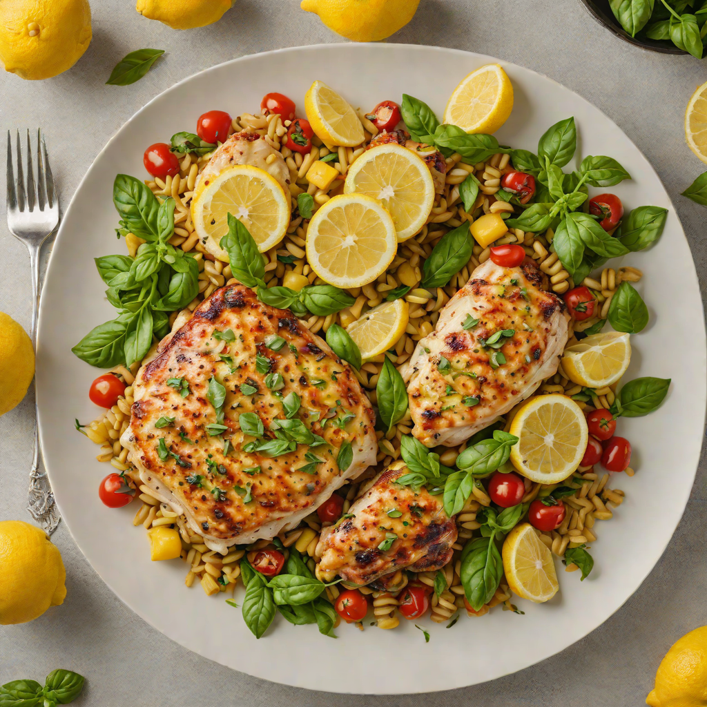 Lemon Basil Chicken Thigh Skillet