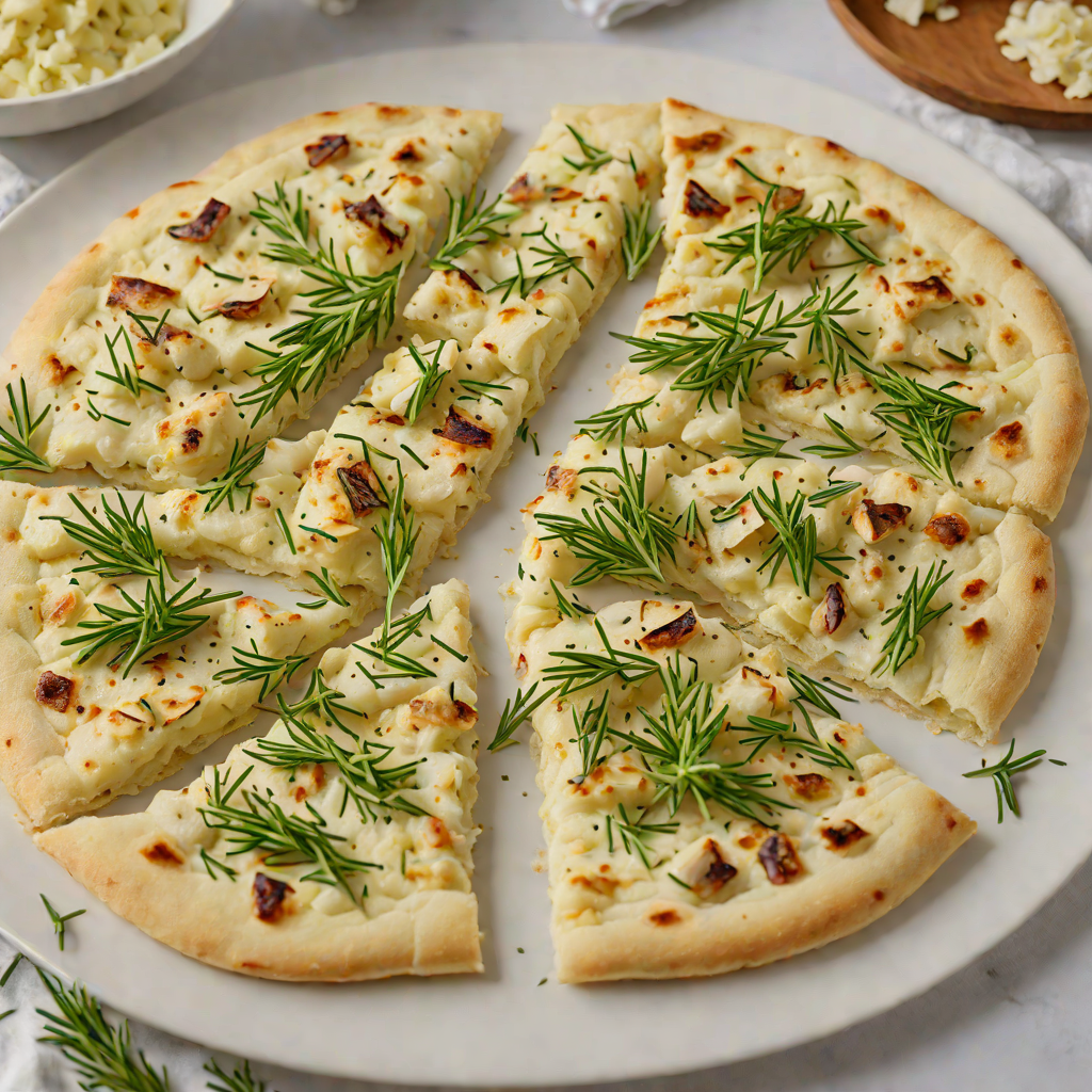 No-Yeast Quick Flatbread with Garlic and Rosemary