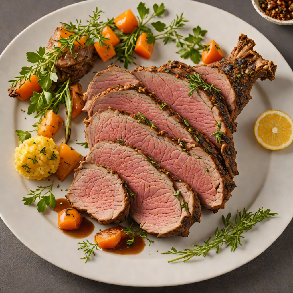 Slow-Roasted Herb-Crusted Leg of Lamb
