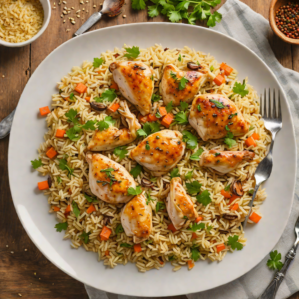One-Pot Regional Chicken and Rice Pilaf with Aromatic Spices