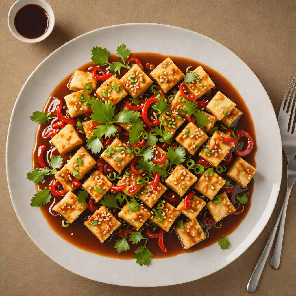 Stir-Fried Tofu with NAC Garlic Chili Sauce