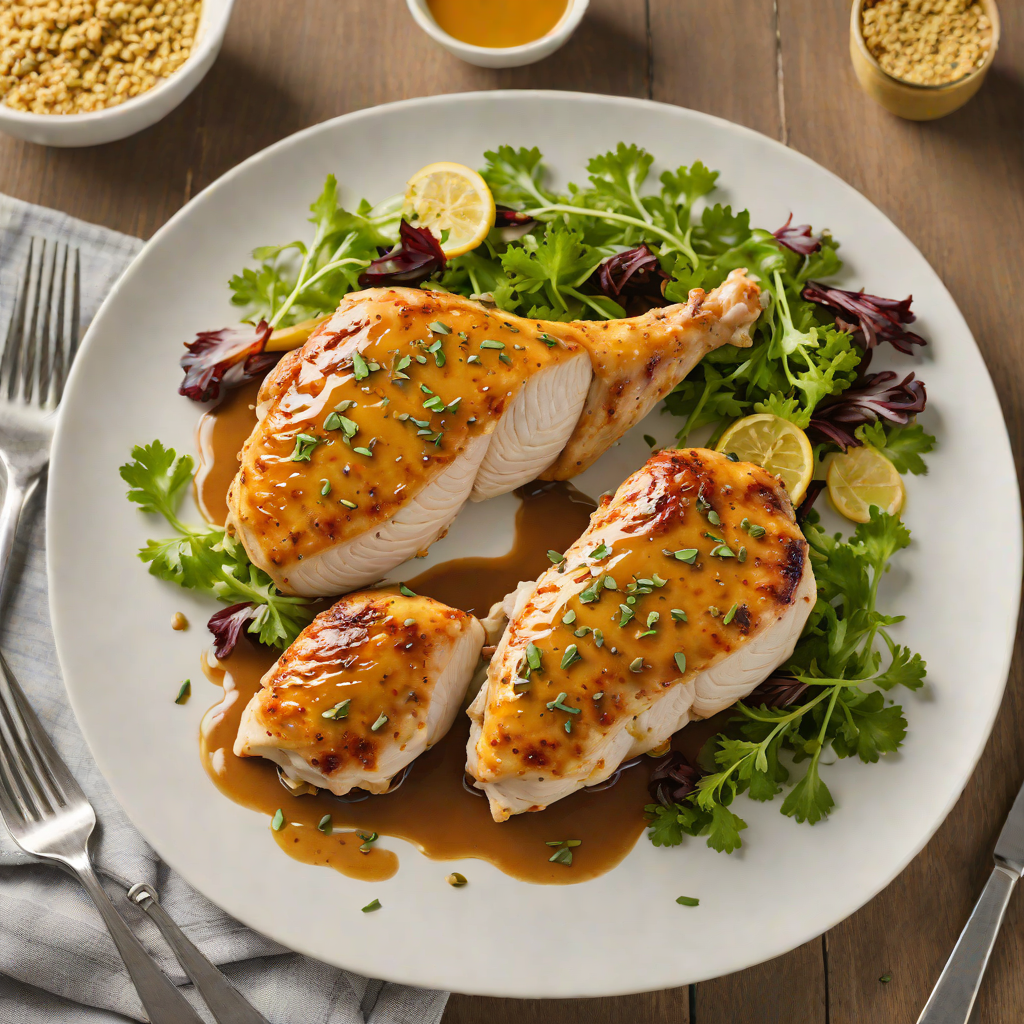 Pan-Seared Chicken with No-Sugar Maple Mustard Glaze