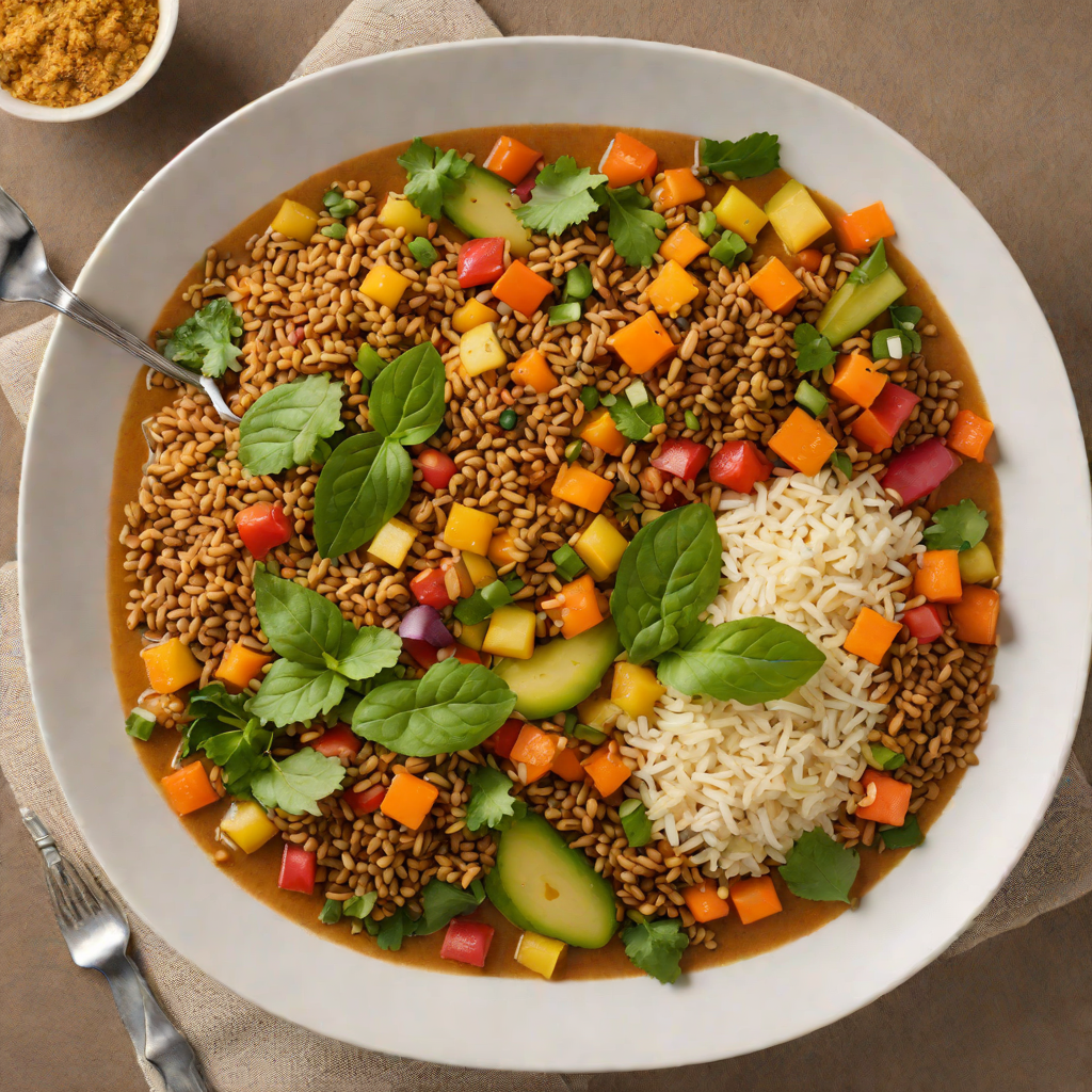 Ethiopian-Inspired Teff and Vegetable Steamed Grain Bowl
