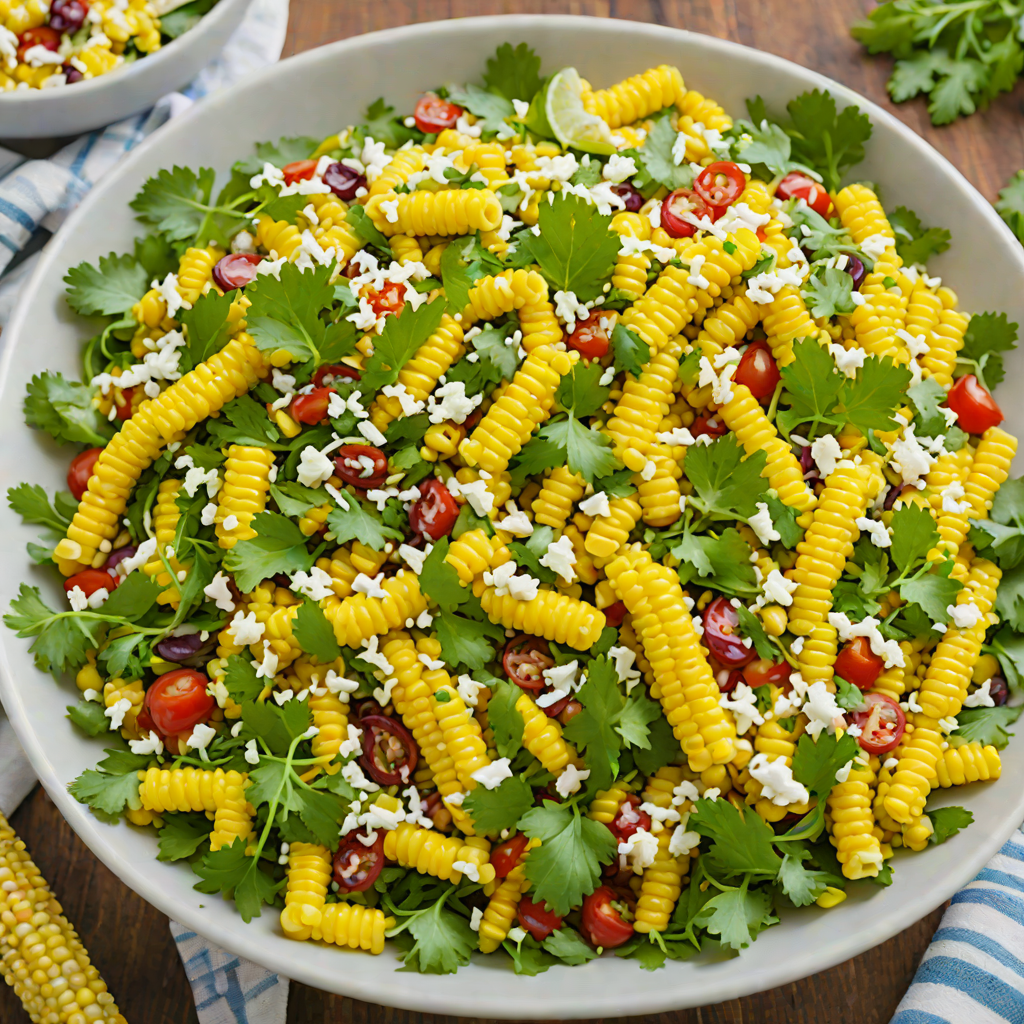 Colorful Street Corn Salad with Cotija and Cilantro