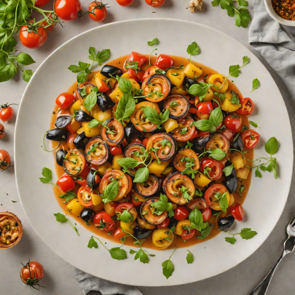 Parisian-Style Ratatouille with Roasted Garlic and Herbs