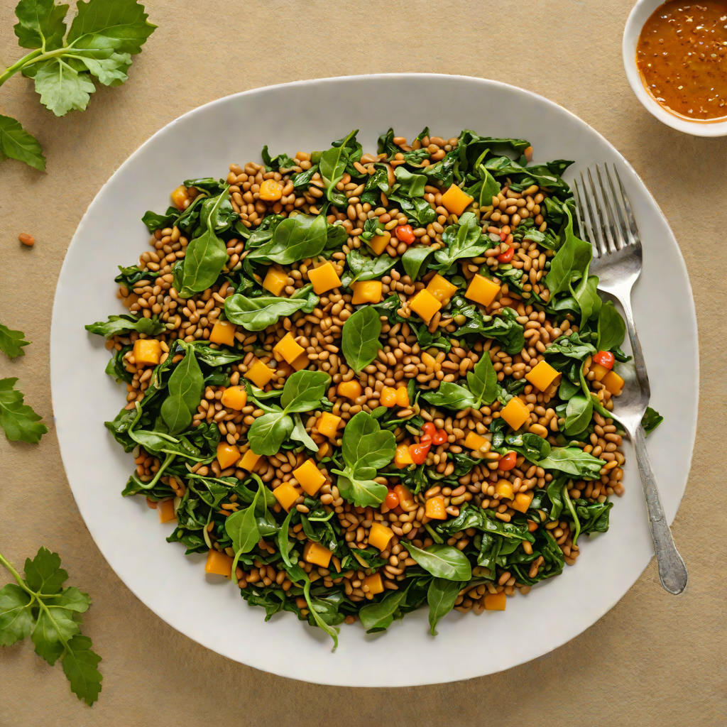Spiced Ethiopian-Inspired Lentil and Collard Green Sauté