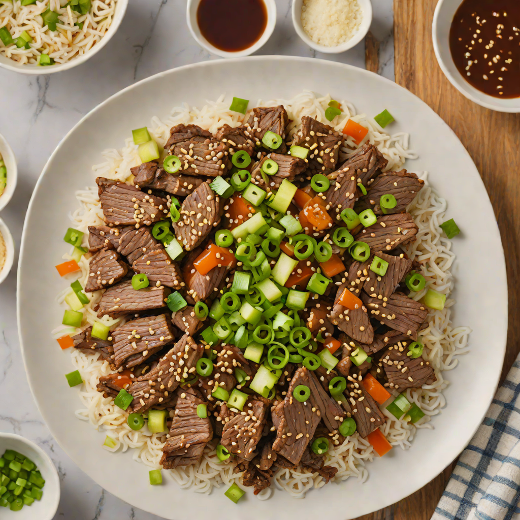 Stovetop Korean-Style Beef Bulgogi with Scallions