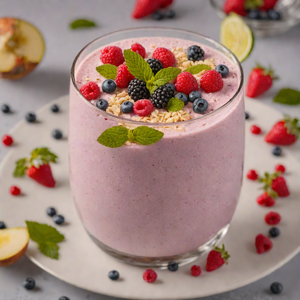 Bioavailable Collagen and Probiotic Berry Smoothie