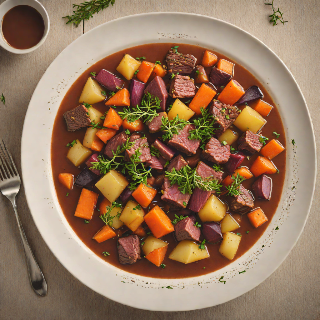 Nordic Venison Stew with Root Vegetables