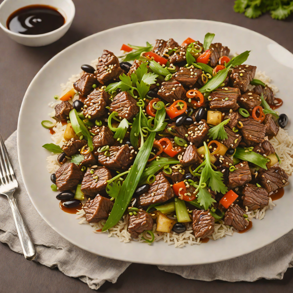 Stir-Fried Hong Kong-Style Beef with Scallions and Black Bean Sauce