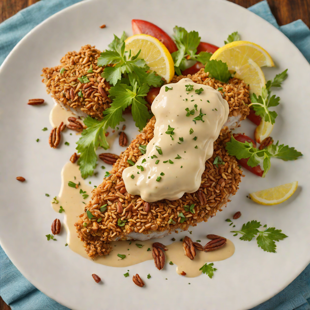 Pecan-Crusted Catfish with Tangy Remoulade Sauce
