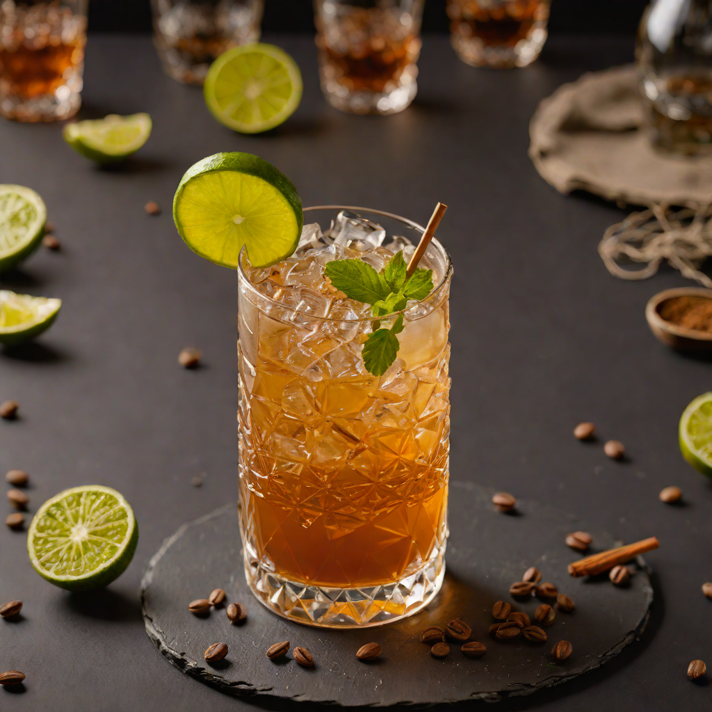 Tequila and Coffee-Infused Earthy Cocktail
