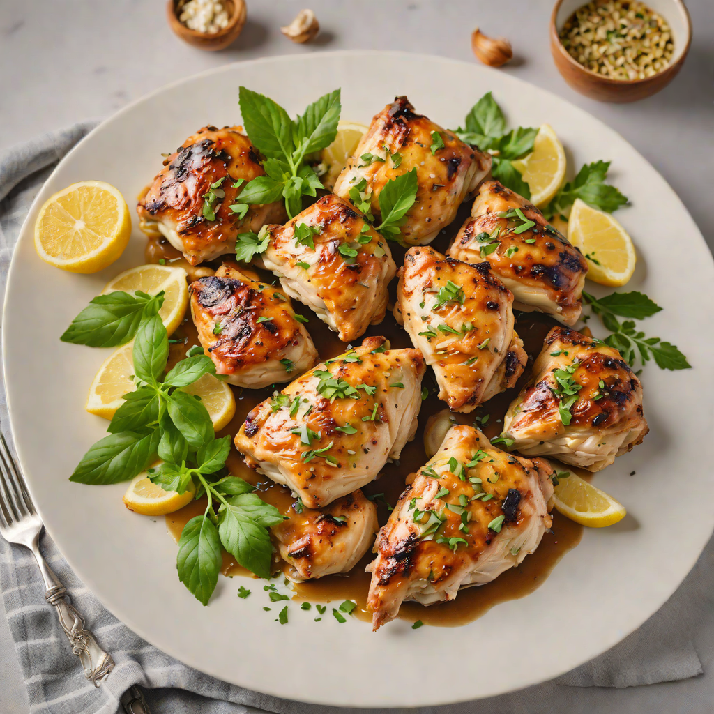 Herb and Garlic Marinated Chicken Thighs