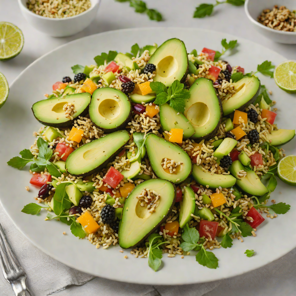 Gluten-Free Avocado and Quinoa Salad with Citrus Dressing