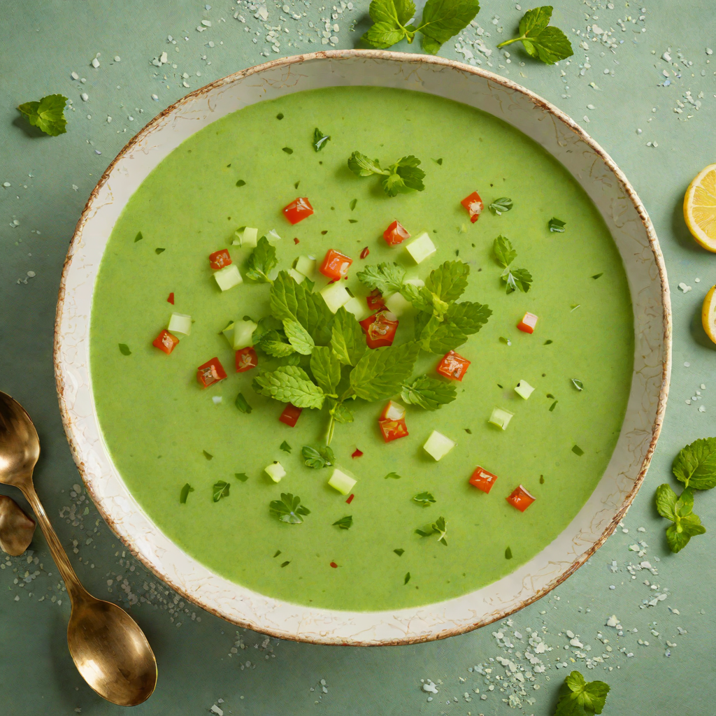 Chilled Mint and Cucumber Gazpacho