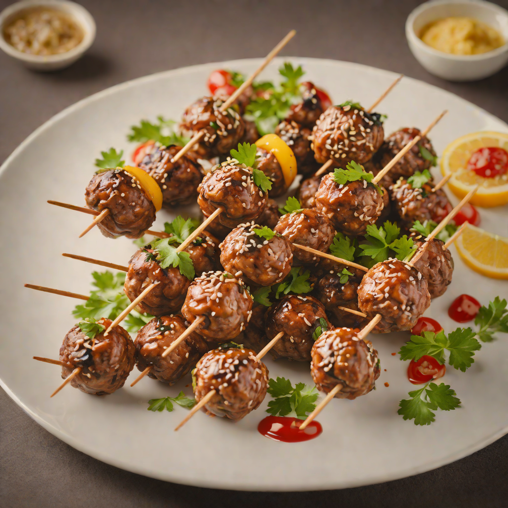 Reindeer Meatball Skewers