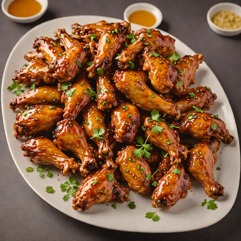 Chicken Wings with Spicy Honey Glaze