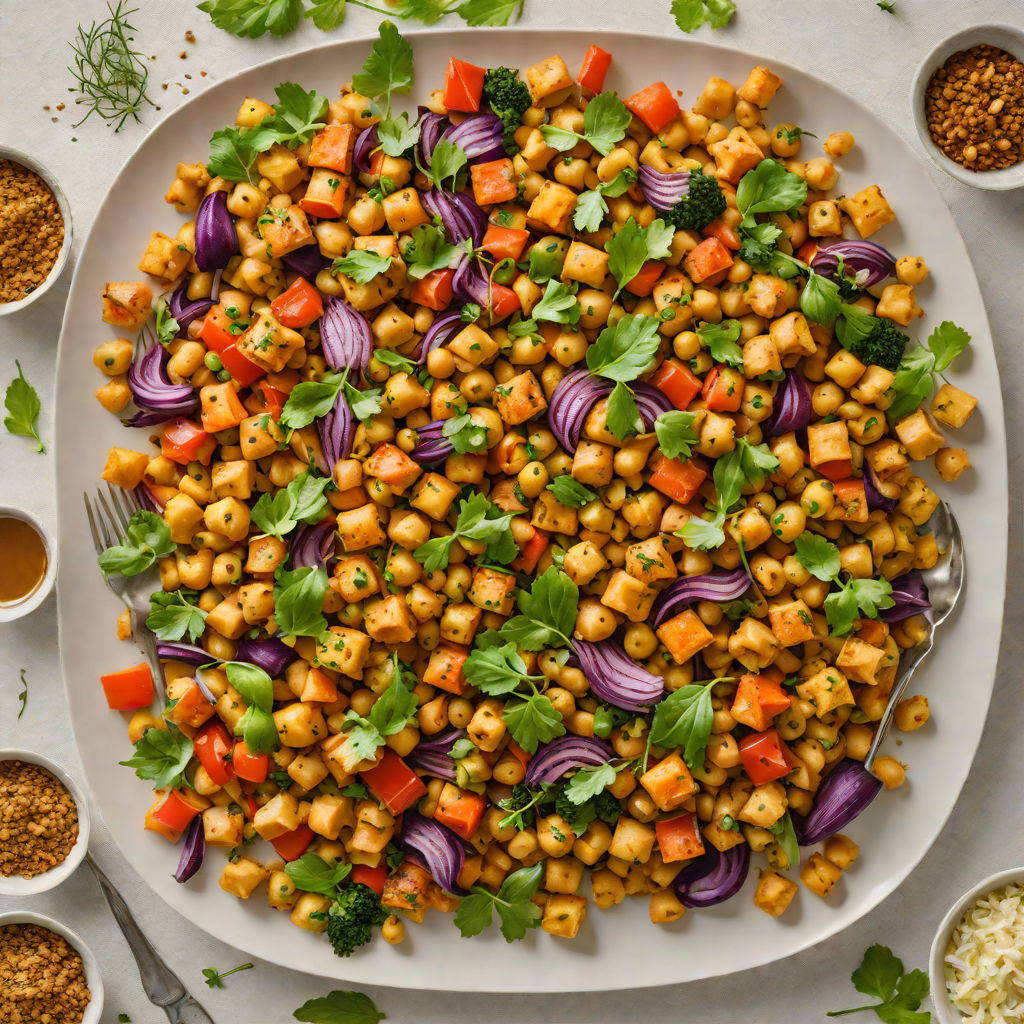 Sheet Pan Spiced Vegetarian Chickpea and Vegetable Roast