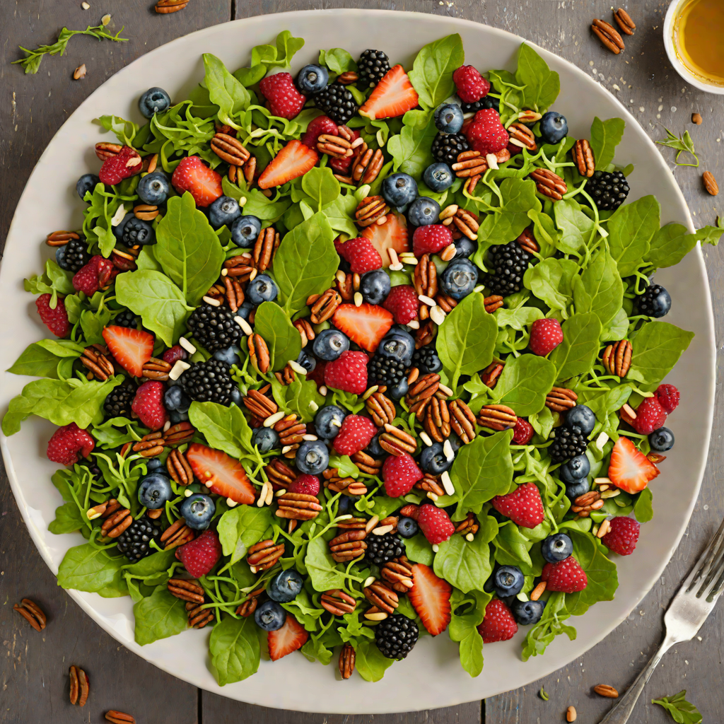 Mountain Berry Salad with Toasted Pecans and Honey Vinaigrette