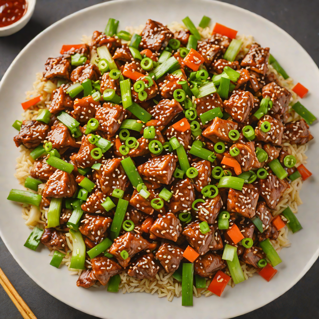 Spicy Korean-Style Stir-Fried Pork with Green Onions and Gochujang