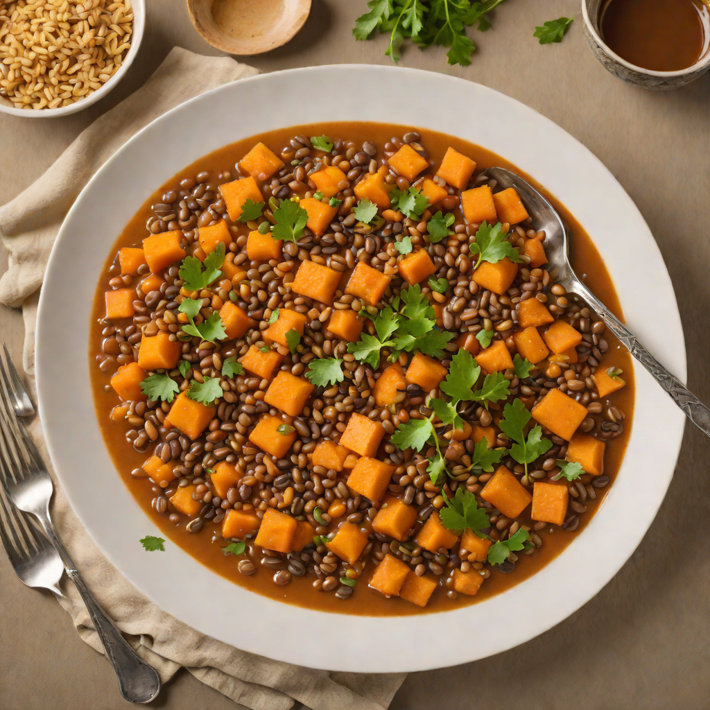 Mountain-Style Sweet Potato and Lentil Stew