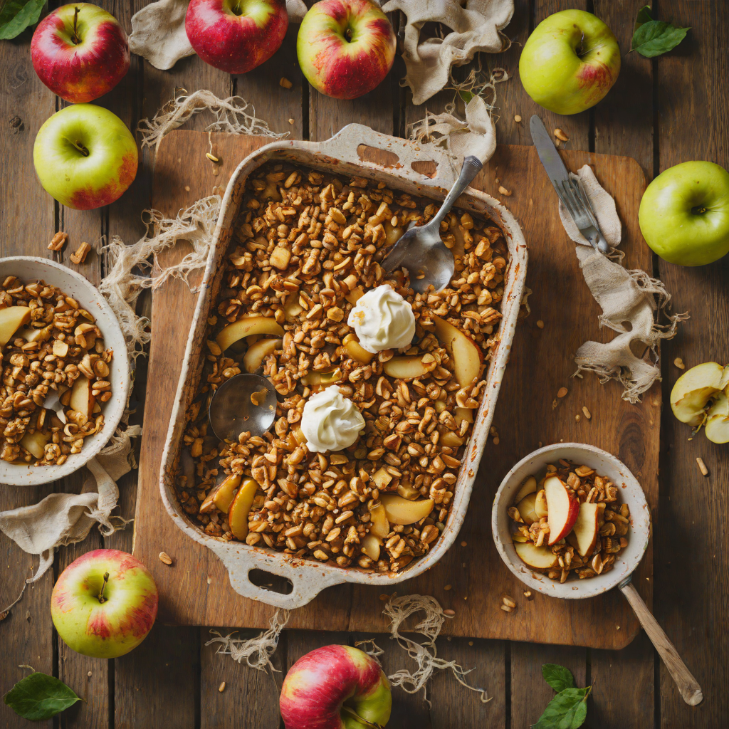 Golden Delicious Apple and Russet Apple Crisp
