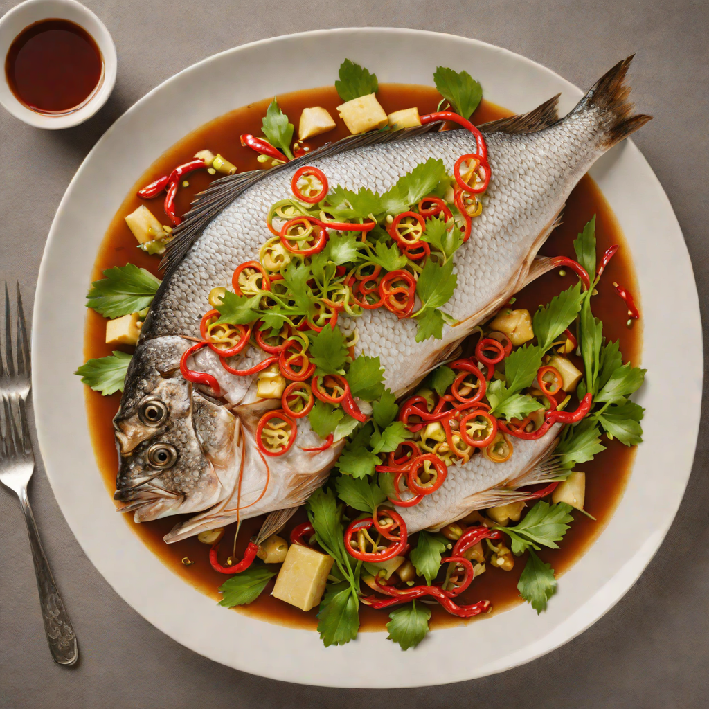 Hunan-Style Steamed Fish with Chili and Scallions