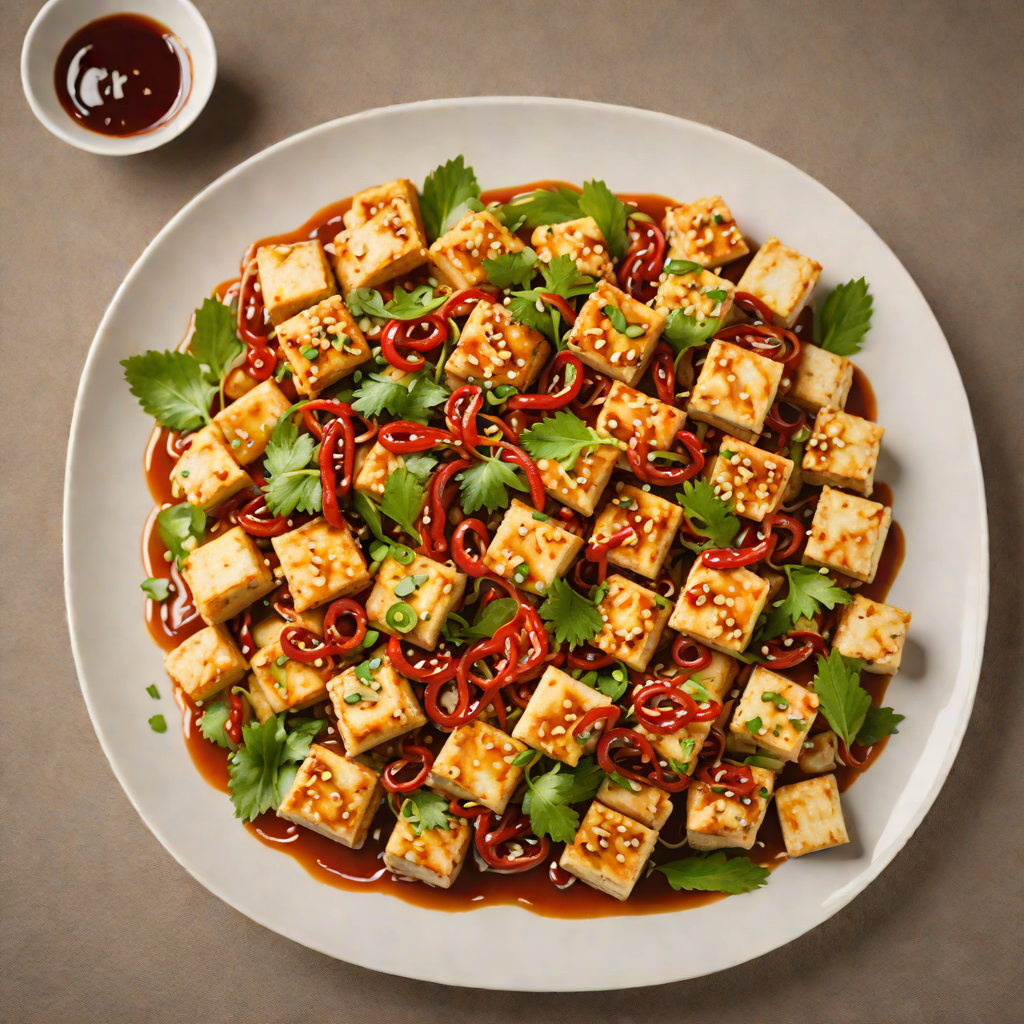 Hunan-Style Stir-Fried Tofu with Garlic and Chili