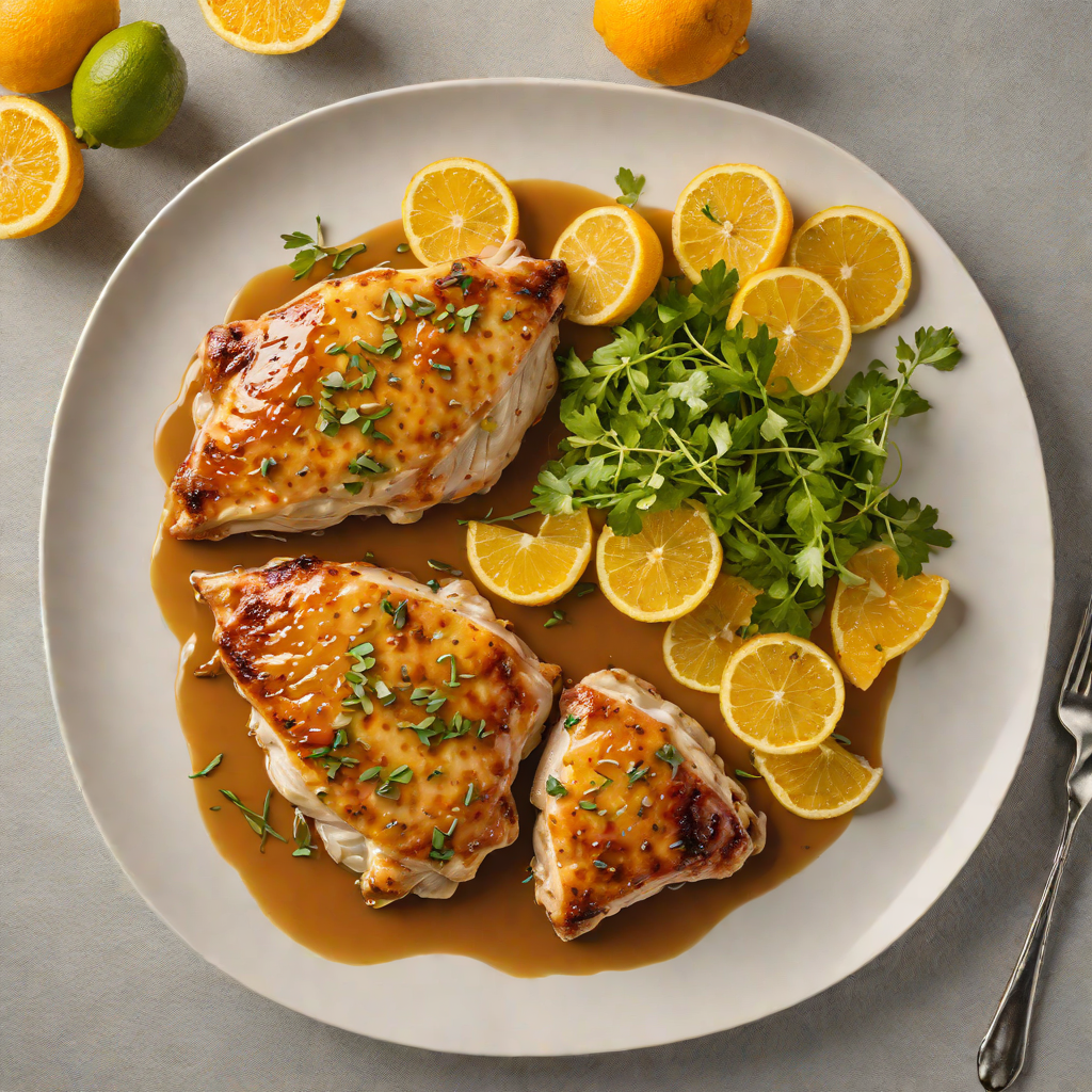 Pan-Seared Chicken with Digital Dollar Citrus Glaze