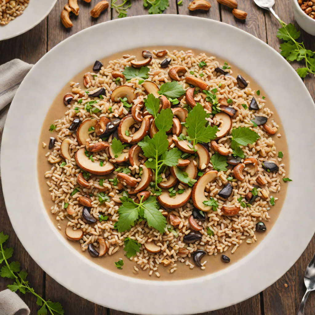 Spiced Russian Buckwheat Porridge with Mushrooms