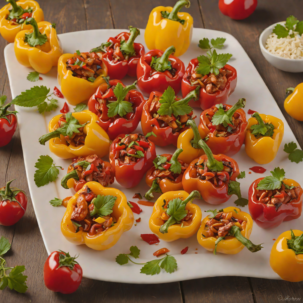 BBQ Chicken Stuffed Mini Bell Peppers