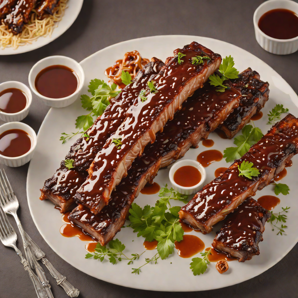 Hickory-Smoked Pork Ribs with Maple Chipotle Glaze